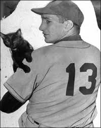 Dodger P Ralph Branca, #13